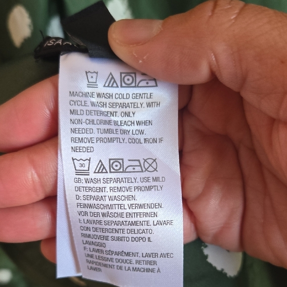 Green Polka Dot Women's Rain Jacket  ✨️ Size 2X ⭐️✨️ - Picture 9 of 11